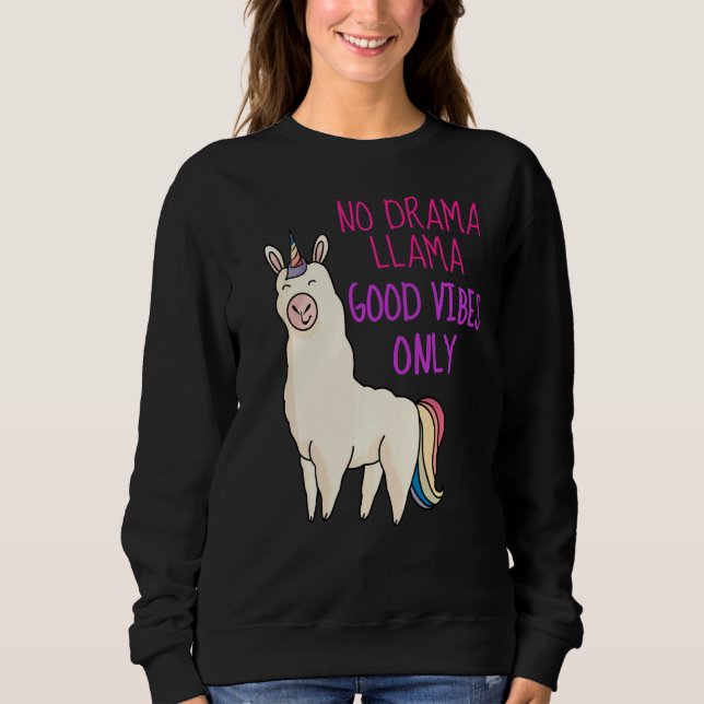 Sudadera Llama arcoiris ama a Chicas unicornio niñas adoles (Anverso)