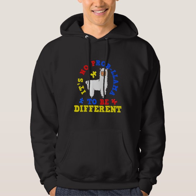 Sudadera Llama Autism Awareness Awareness Autism Mom Suppor (Anverso)