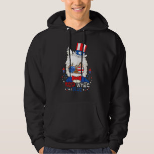 Sudadera Llama Azul Blanco Rojo Fuegos Artificiales Patriót