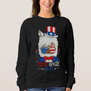 Sudadera Llama Azul Blanco Rojo Fuegos Artificiales Patriót