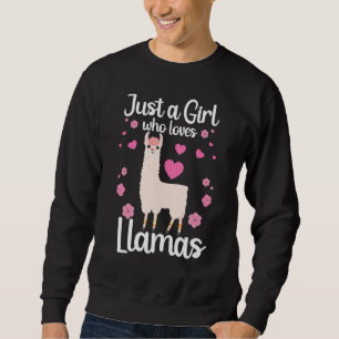 Sudadera Llama Cuta Para Las Chicas Que Se Enarman Llama Al