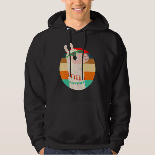 Sudadera Llama de estilo retro gafas de sol Alpaca