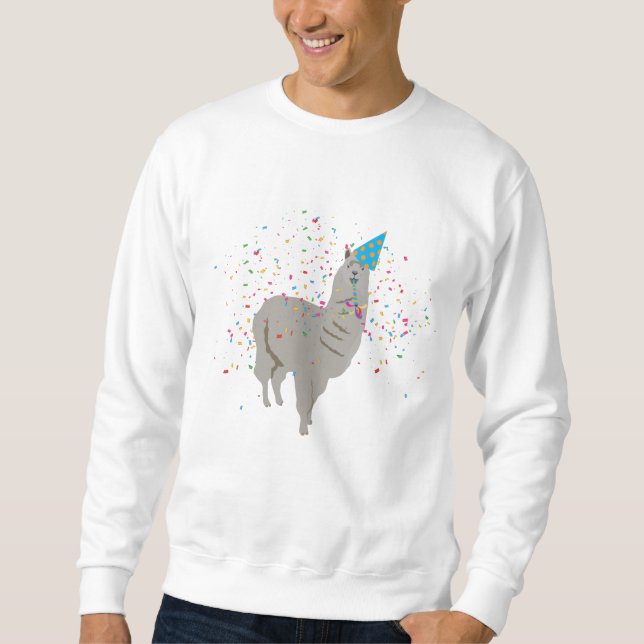 Sudadera Llama de fiesta - Animales con Fiesta (Anverso)