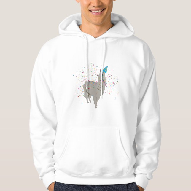 Sudadera Llama de fiesta - Animales con Fiesta (Anverso)