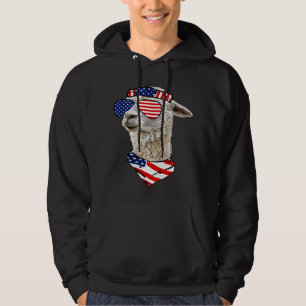Sudadera Llama de gafas de sol norteamericanas 4 de julio i