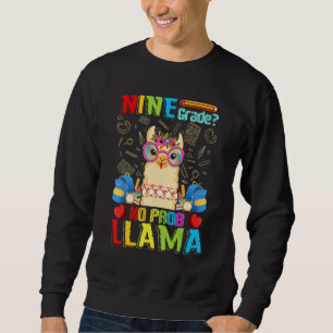Sudadera Llama de noveno grado sin problemas de regreso a l