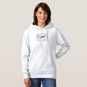 Sudadera Llama dramática recibe ramas de mi llamada