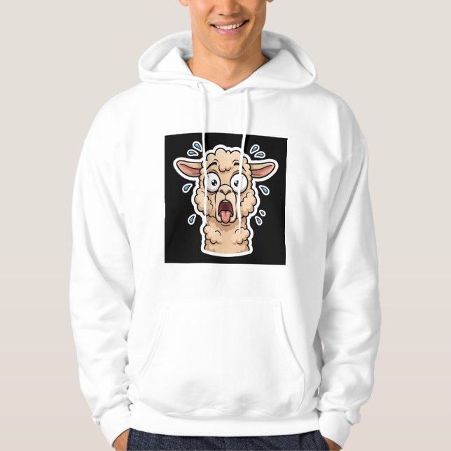 Sudadera Llama Dramático Jadea Divertido (Anverso)