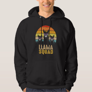 Sudadera Llama Escuadrón Sunglass Guay Llamas retro vintage
