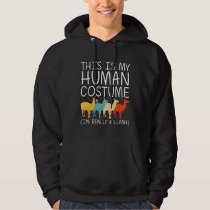 Sudadera Llama Halloween Disfraces Humanos Alpaca Animal Ea