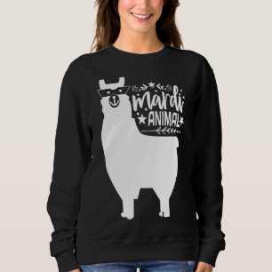 Sudadera Llama Mardi Gras Mardi Animal Funny Alpaca Carniva