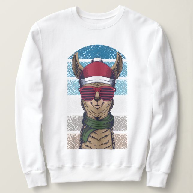 Sudadera Llama navidades (Anverso del diseño)