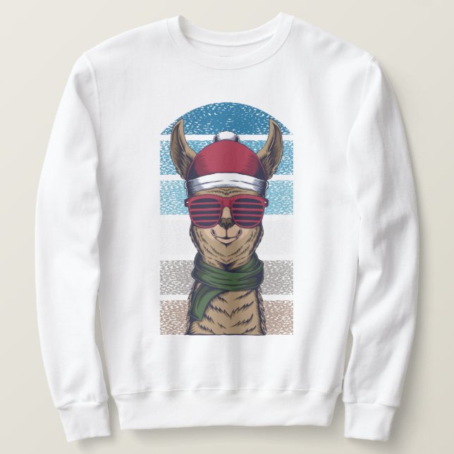 Sudadera Llama navidades (Anverso del diseño)