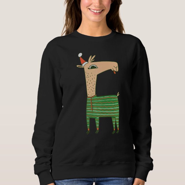 Sudadera Llama navidades (Anverso)