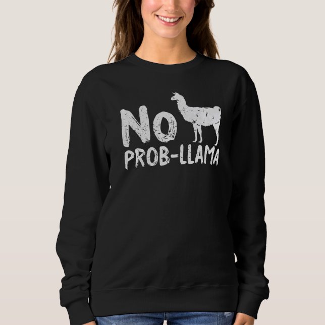 Sudadera Llama no problema (Anverso)