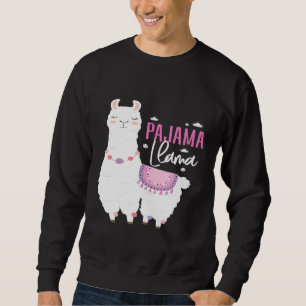 Sudadera Llama pajama gráfica de la cama de los amantes de 