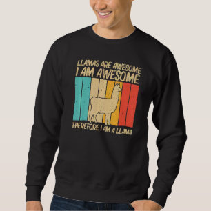 Sudadera Llama para hombres mujer animal de granja llamada