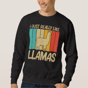 Sudadera Llama para hombres mujeres animal de granja Llama 