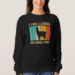 Sudadera Llama Para Niños Hombres Mujeres Alpaca