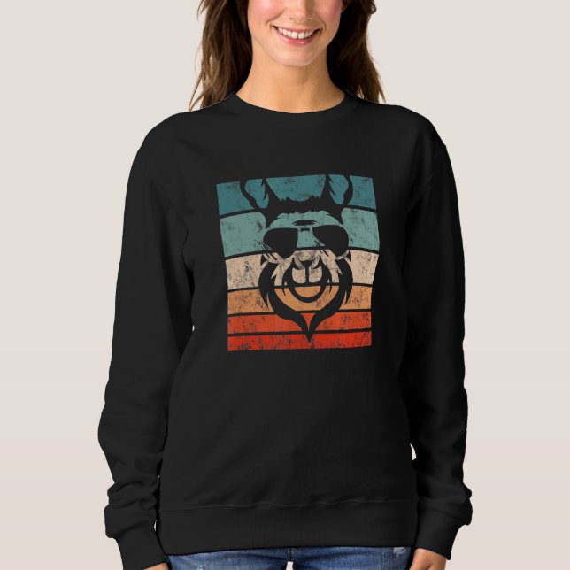 Sudadera Llama Retro Style Vintage 2 (Anverso)
