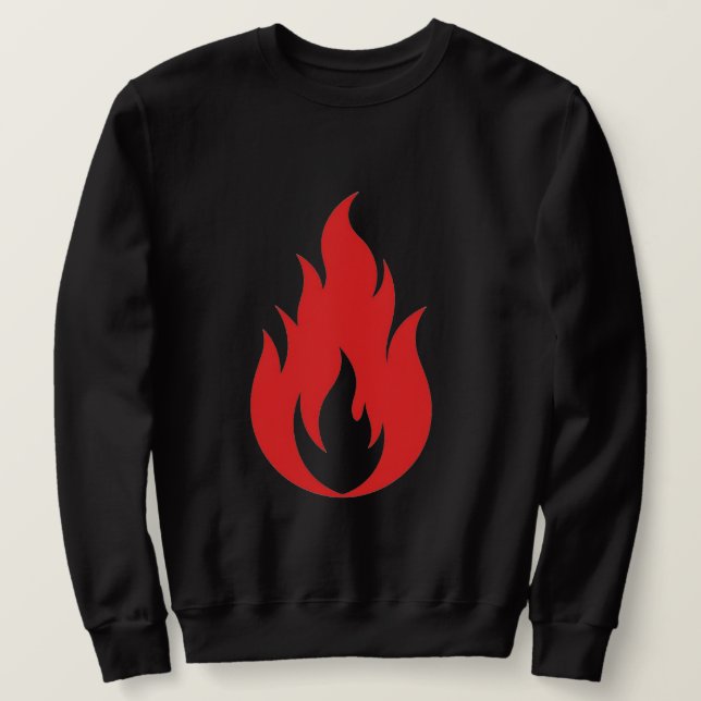 Sudadera Llama roja (Anverso del diseño)