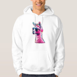 Sudadera Llama rosa elegante | Onda sintética divertida