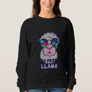 Sudadera Llama Sin Problemas  Llama Genial Alpaca Con Gafas