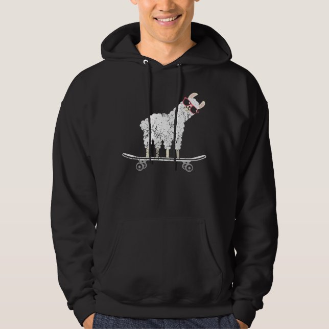 Sudadera Llama Skateboarding Lazy Skatepark  Animal Skate (Anverso)