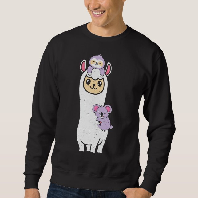 Sudadera Llama Sloth Y Koala Sloth (Anverso)