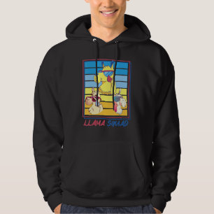 Sudadera Llama Squad Alpaca Gafas de sol Retro para un