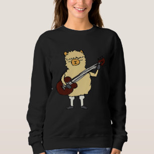 Sudadera Llama toca guitarra guitarra guitarrista de música