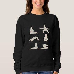 Sudadera Llama Yoga Pose Cute Alpaca Medición Espiritual