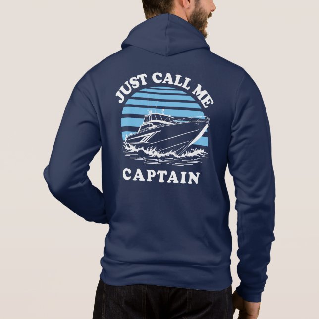 Sudadera Llámame Capitán | Cita marinera (Reverso)