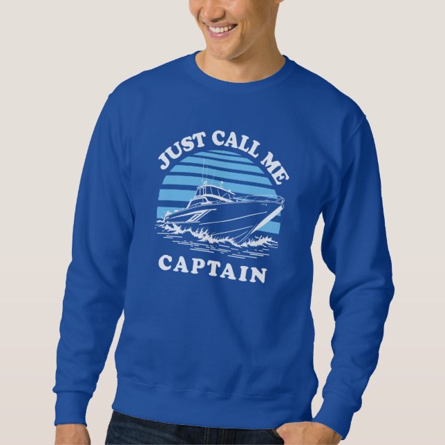 Sudadera Llámame Capitán | Cita marinera (Anverso)