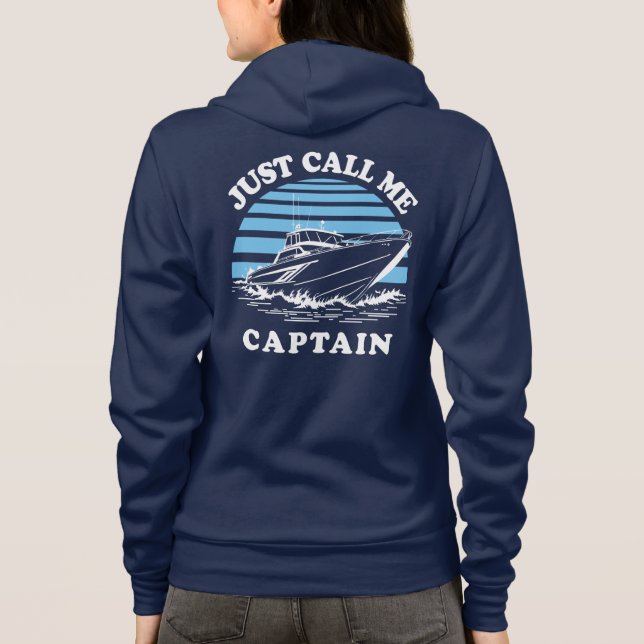 Sudadera Llámame Capitán | Cita marinera (Reverso)