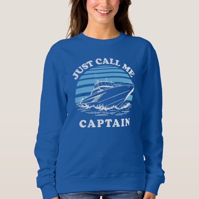 Sudadera Llámame Capitán | Cita marinera (Anverso)