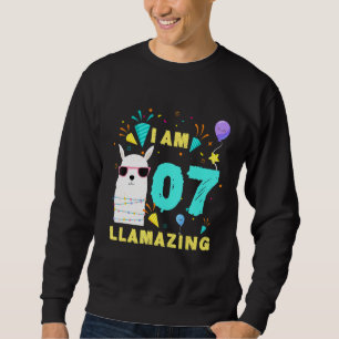 Sudadera Llaman Llama de hace 70 años a niño de séptimo cum