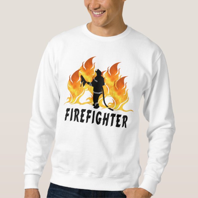 Sudadera Llamas del bombero (Anverso)