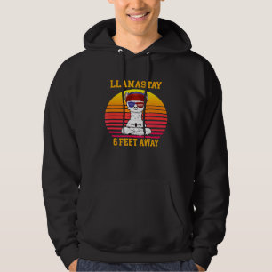 Sudadera Llamastay a 6 metros distanciando el yoga Llama