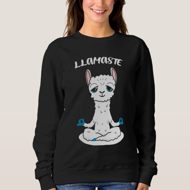 Sudadera Llamaste Yoga Llama (Anverso)