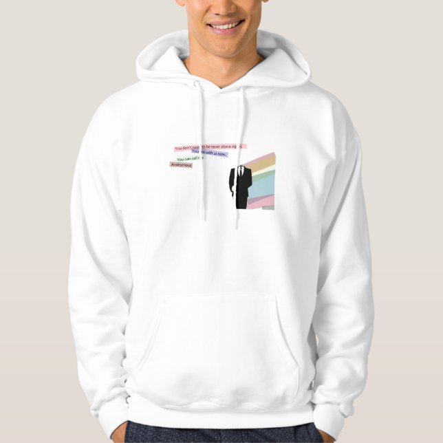 Sudadera Llámeme anónimo (Anverso)