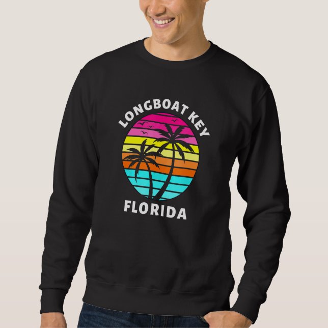 Sudadera Llave de Longbarco Florida Sunset Palm Trees Famil (Anverso)