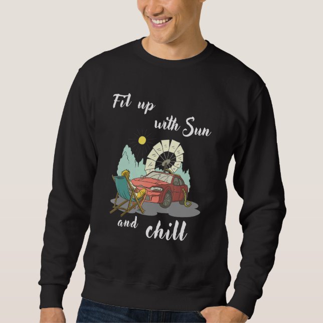 Sudadera Llena De Sol Y Chill. Hacer que el mundo sea mejor (Anverso)