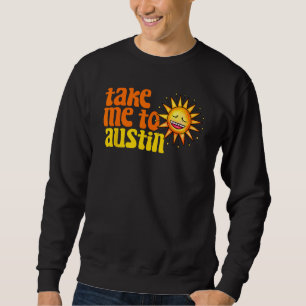Sudadera Llévame A Austin Texas Retro Beach Viaje De Vacaci