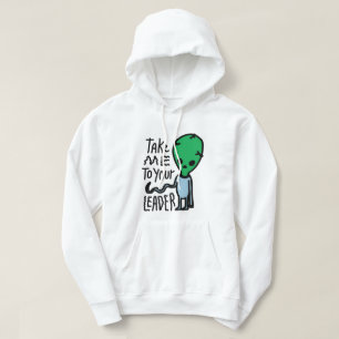 Sudadera Llévame a tu líder Cita del sarcasmo de Alien Cu