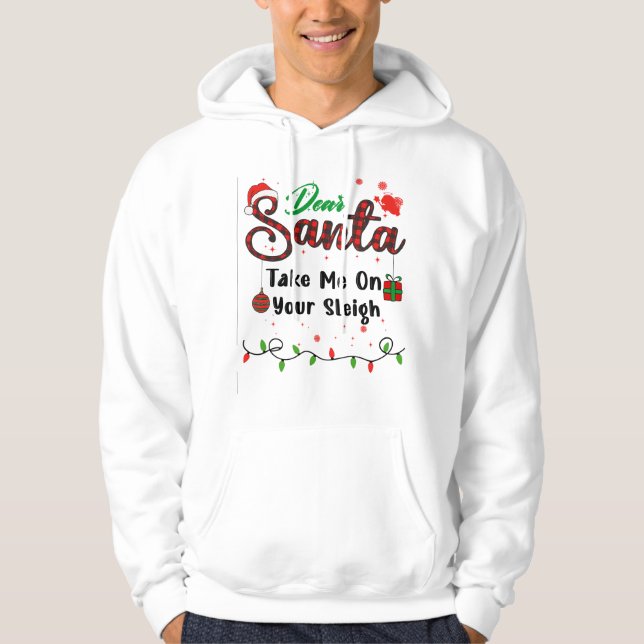 Sudadera Llévame A Tus Navidades De Sleigh Mateo Queridos S (Anverso)