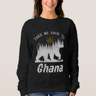 Sudadera Llévame De Vuelta A Las Vacaciones De Ghana Vintag