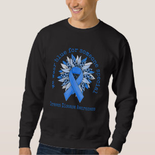 Sudadera Llevamos girasol azul de concienciación sobre la e