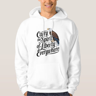Sudadera Llevar el espíritu de la libertad a todas partes -
