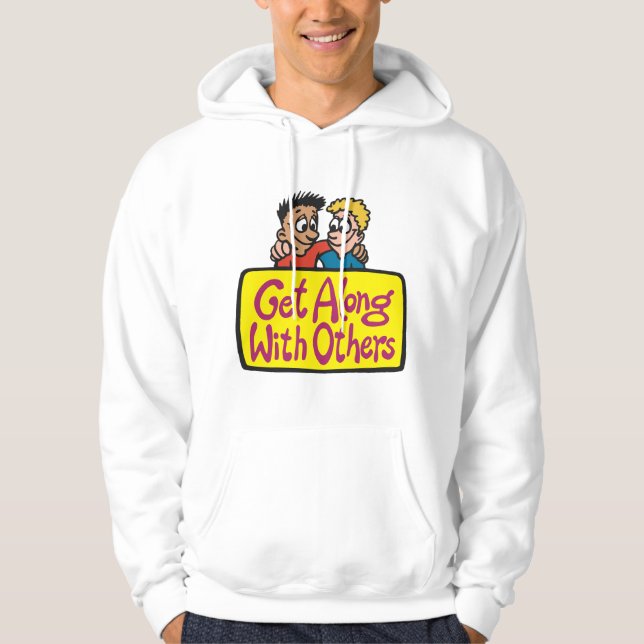 Sudadera Llevarse Bien Con Otros Amigos Bondad y Unidad (Anverso)